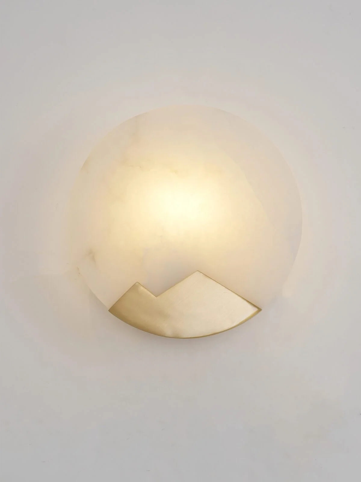 Wall Sconce | Brass & Alabaster | Soft Ambient Glow