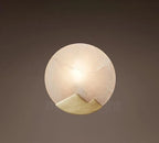 Wall Sconce | Brass & Alabaster | Soft Ambient Glow
