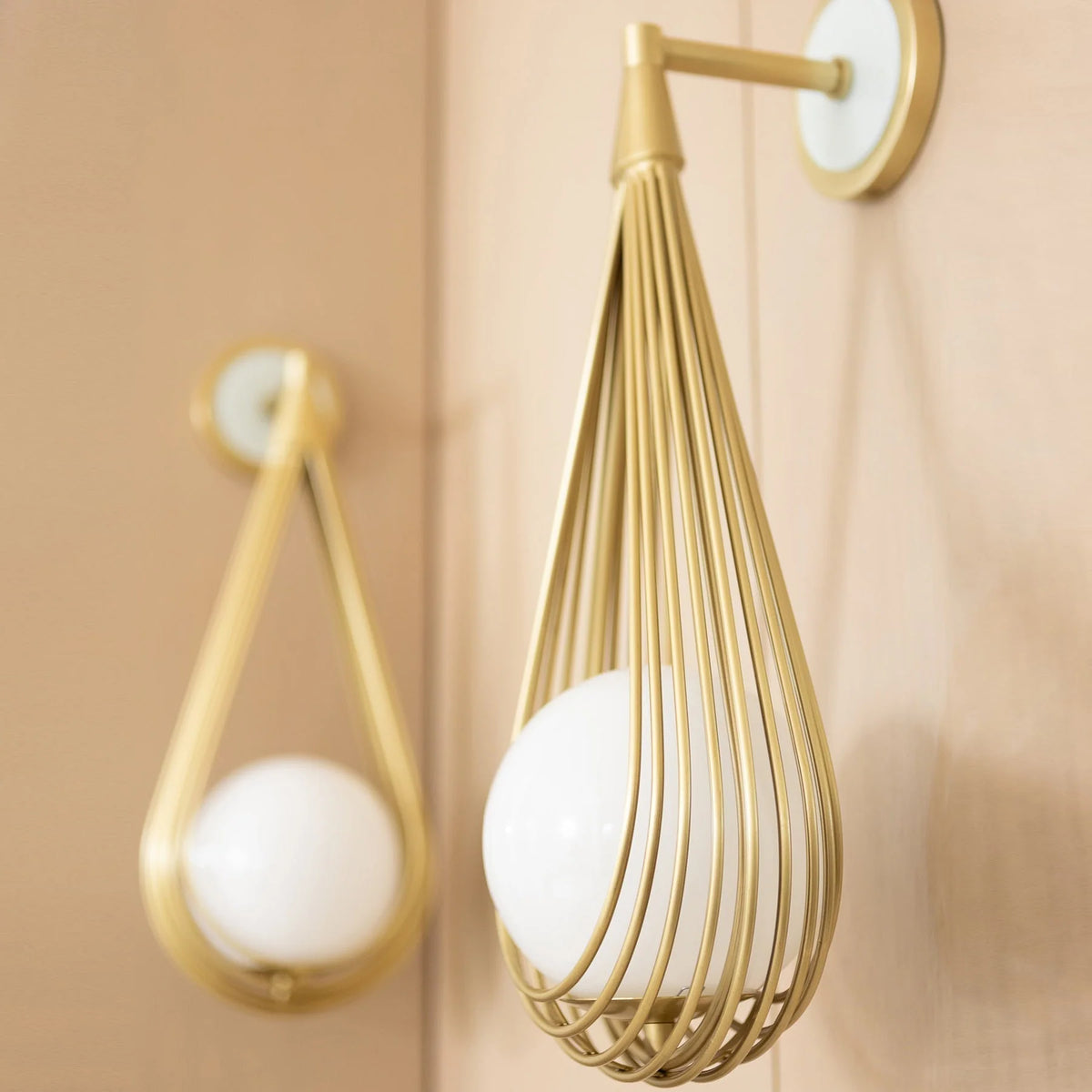 Wall Sconce | Brass Body & Glass Shade