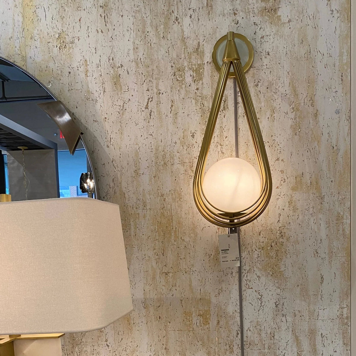 Wall Sconce | Brass Body & Glass Shade