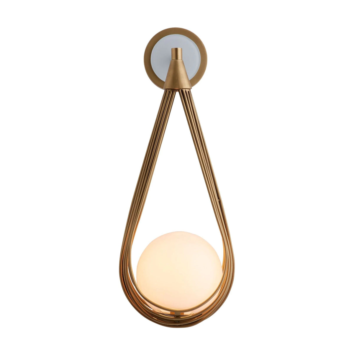 Wall Sconce | Brass Body & Glass Shade
