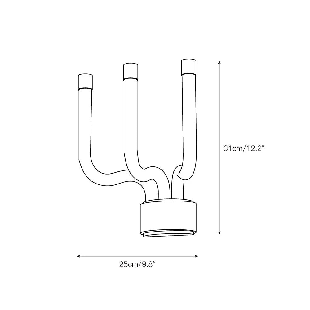 Wall Sconce | Brass Body & Perspex Shade | Integrated LED