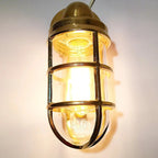 Wall Sconce | Brass & Clear Glass | Indoor & Covered Outdoor Use
