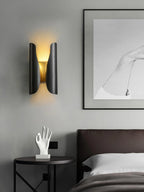 Wall Sconce | Brushed Brass & Aged Black | E27 Bulb Compatible