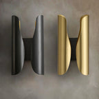 Wall Sconce | Brushed Brass & Aged Black | E27 Bulb Compatible