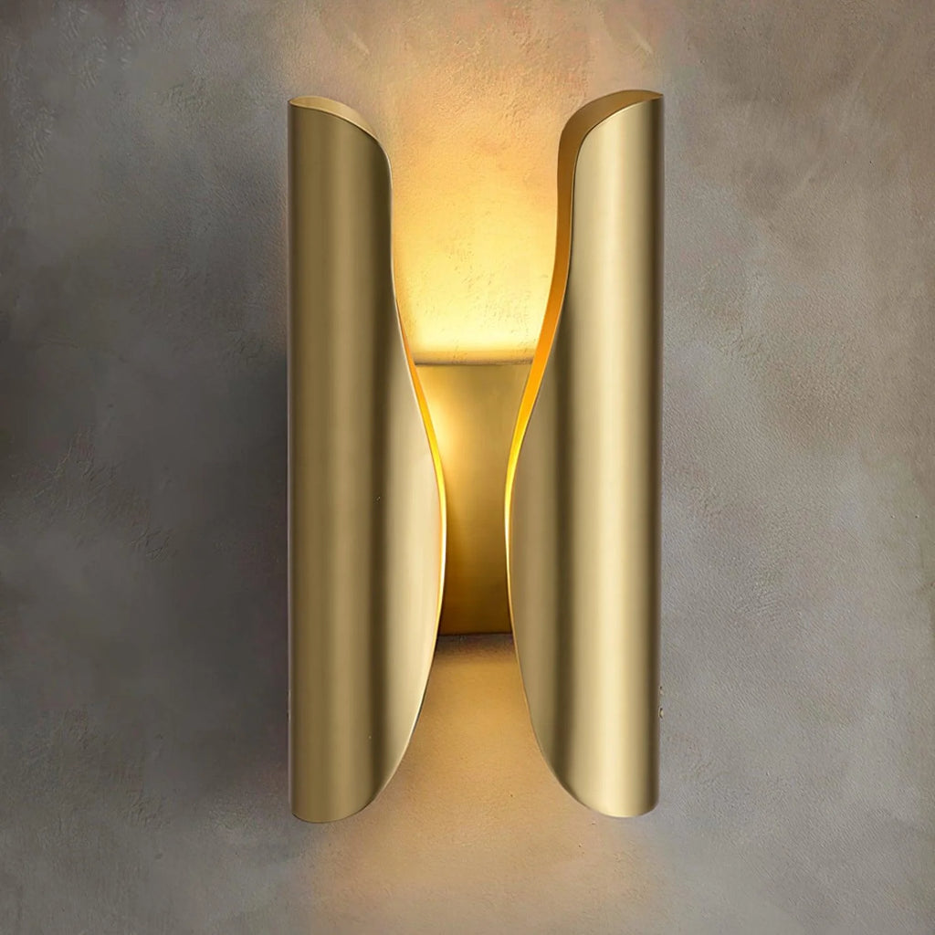 Wall Sconce | Brushed Brass & Aged Black | E27 Bulb Compatible