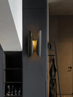 Wall Sconce | Brushed Brass & Aged Black | E27 Bulb Compatible