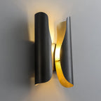 Wall Sconce | Brushed Brass & Aged Black | E27 Bulb Compatible