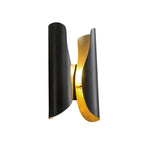 Wall Sconce | Brushed Brass & Aged Black | E27 Bulb Compatible