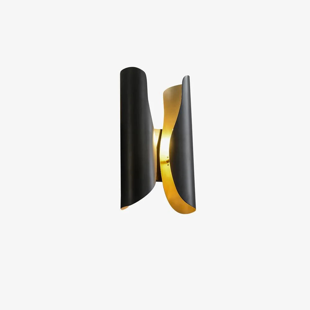 Wall Sconce | Brushed Brass & Aged Black | E27 Bulb Compatible