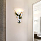 Wall Sconce | Calla Lily Glass | Energy-Efficient Warm LED