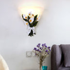 Wall Sconce | Calla Lily Glass | Energy-Efficient Warm LED