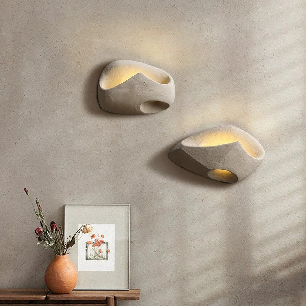 Wall Sconce | Cement Hollow Sculptural & E14 Socket | Multiple Sizes