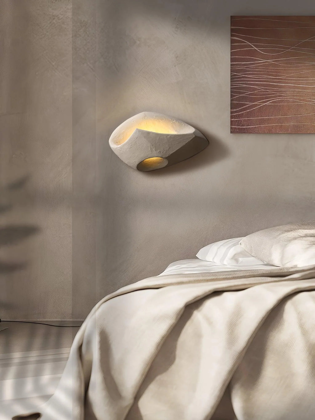 Wall Sconce | Cement Hollow Sculptural & E14 Socket | Multiple Sizes
