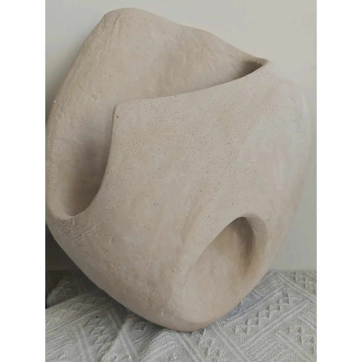 Wall Sconce | Cement Hollow Sculptural & E14 Socket | Multiple Sizes
