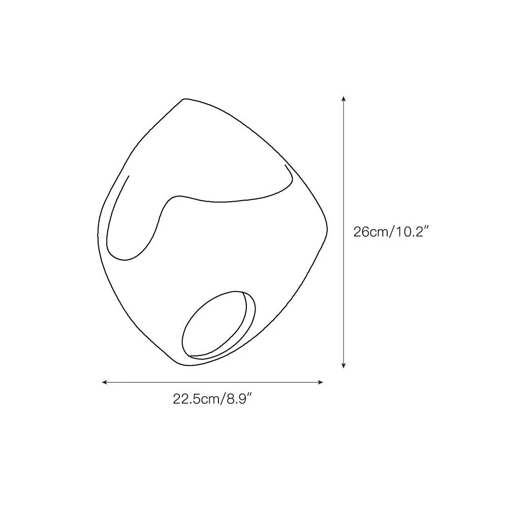 Wall Sconce | Cement Hollow Sculptural & E14 Socket | Multiple Sizes