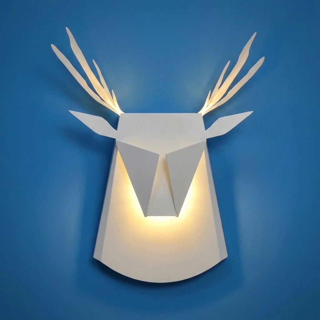 Wall Sconce | Deer Silhouette & Soft Ambient LED | 38 x 35 cm