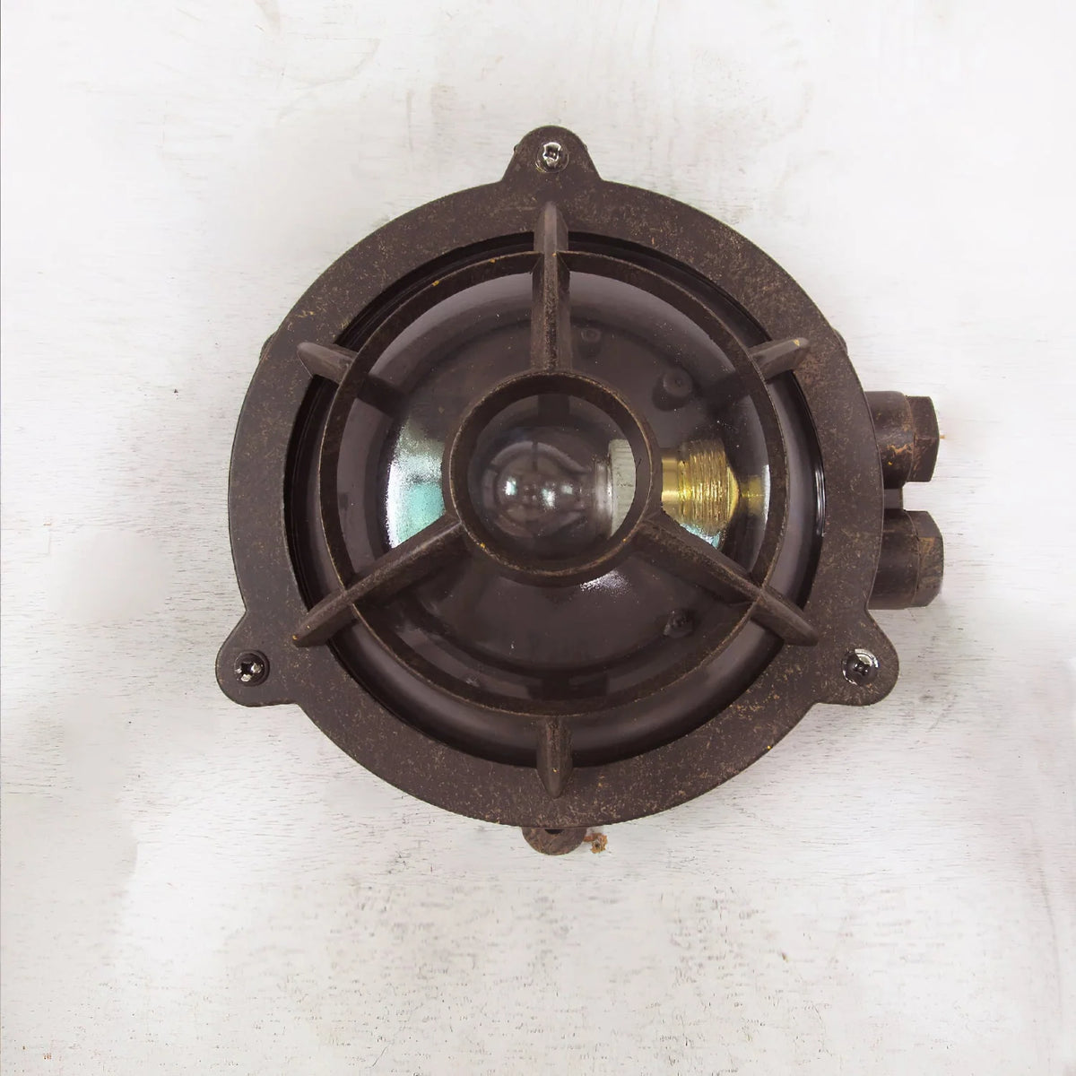 Wall Sconce | Die-Cast Aluminum & Glass Moisture-Resistant