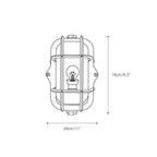 Wall Sconce | Die-Cast Aluminum & Glass Moisture-Resistant