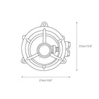 Wall Sconce | Die-Cast Aluminum & Glass Moisture-Resistant