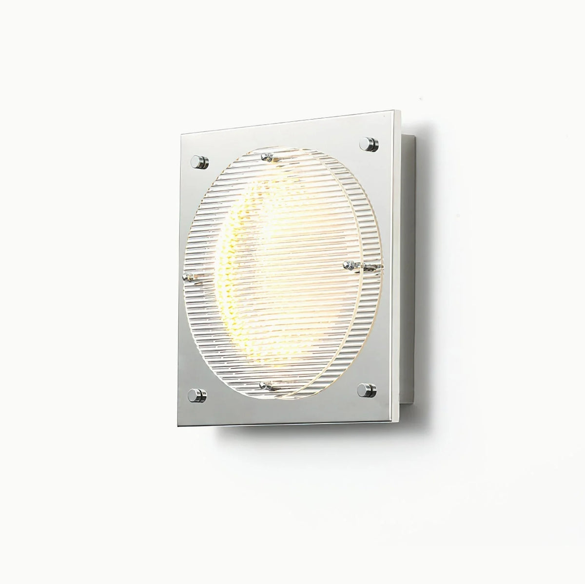 Wall Sconce | Geometric Prism Shield & Integrated LED