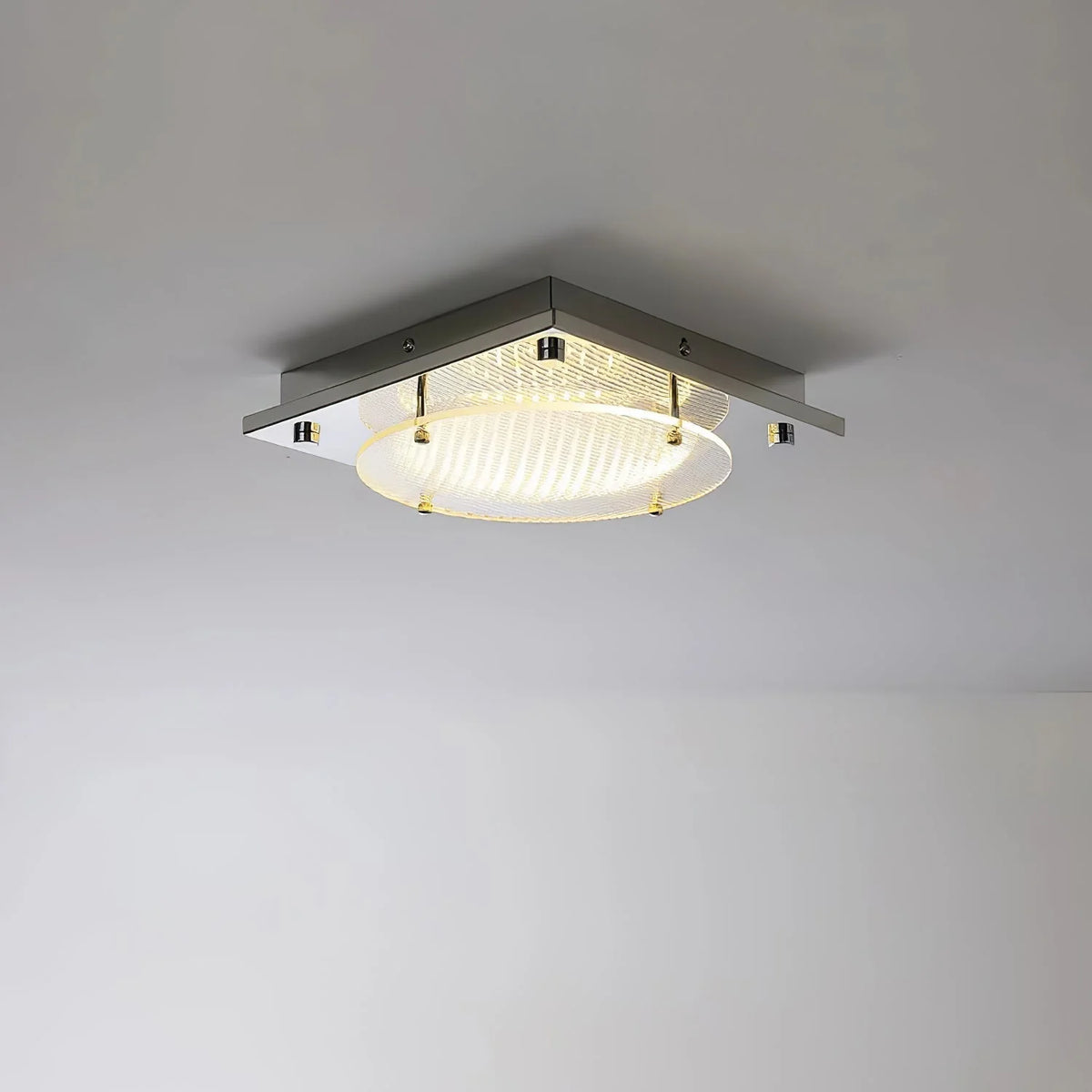 Wall Sconce | Geometric Prism Shield & Integrated LED