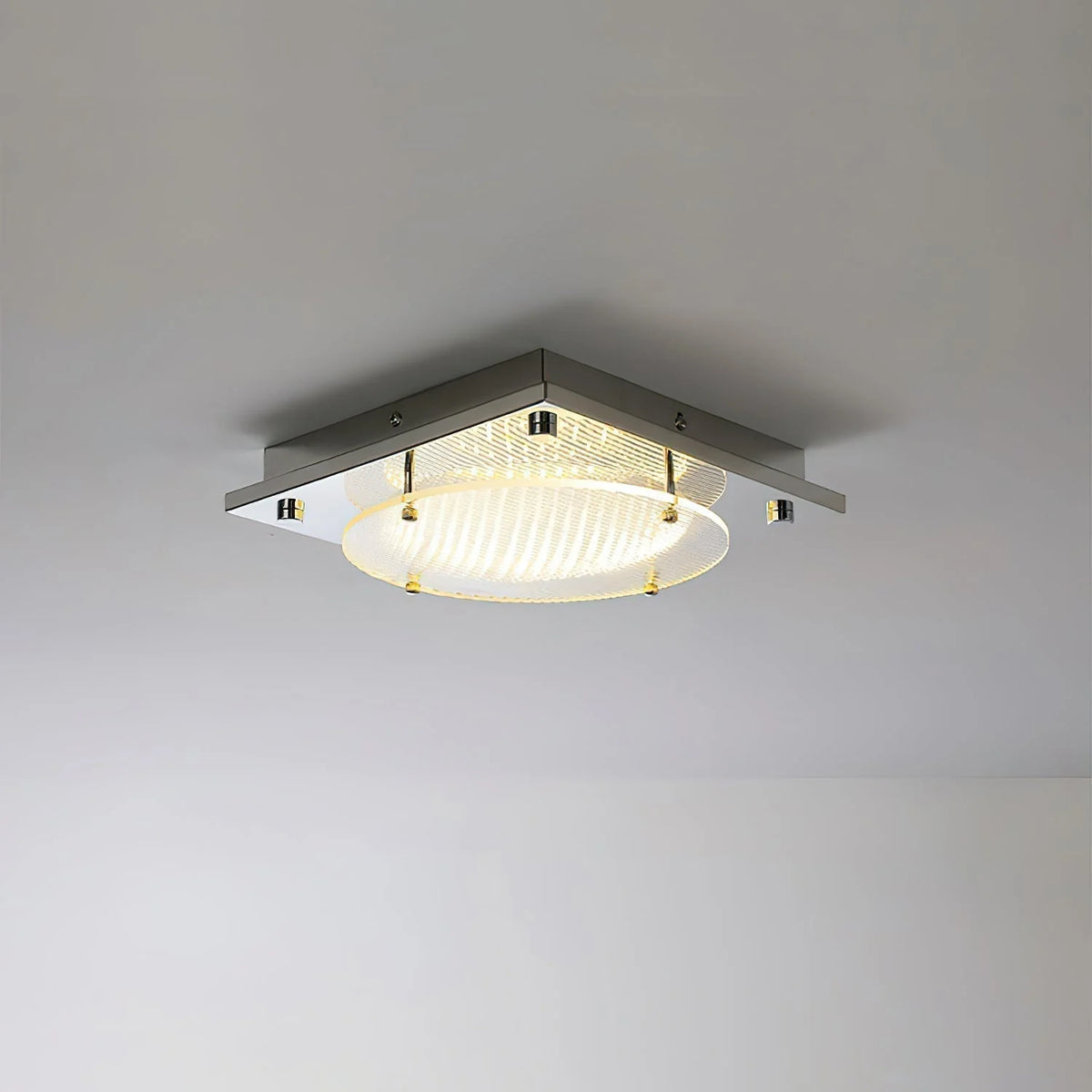 Wall Sconce | Geometric Prism Shield & Integrated LED