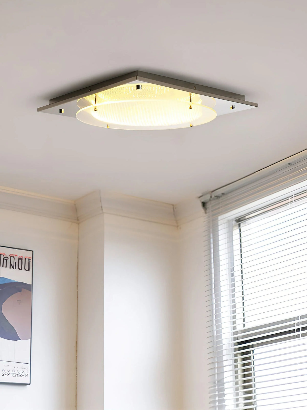 Wall Sconce | Geometric Prism Shield & Integrated LED