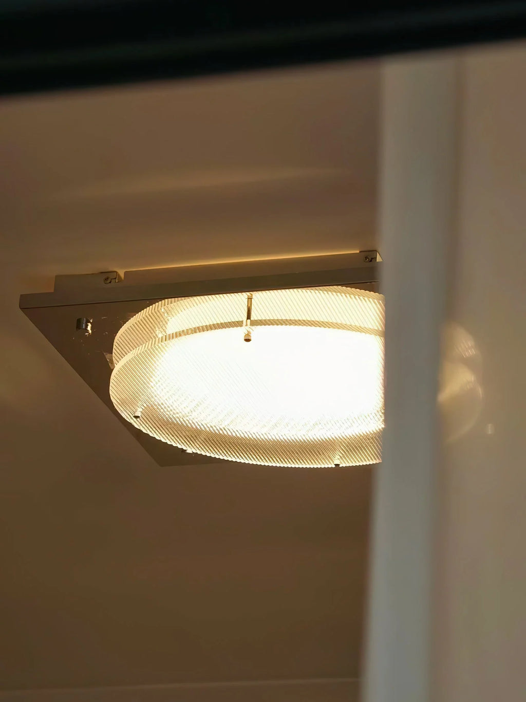 Wall Sconce | Geometric Prism Shield & Integrated LED