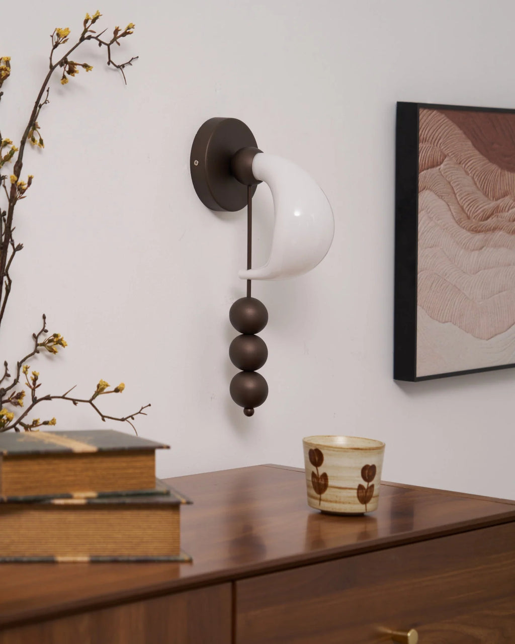 Wall Sconce | Glass & Metal Integrated LED | 36 cm Height