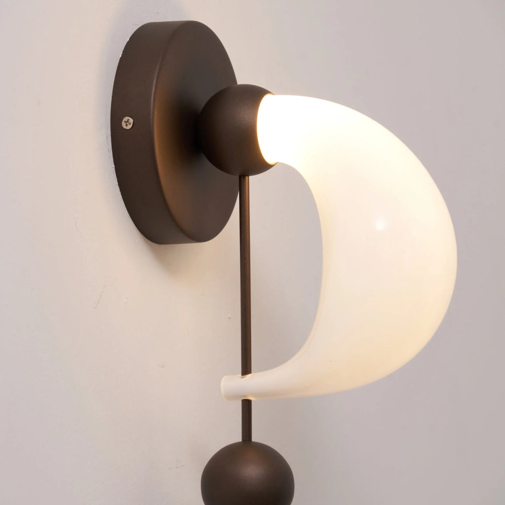 Wall Sconce | Glass & Metal Integrated LED | 36 cm Height