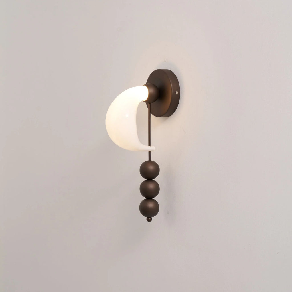 Wall Sconce | Glass & Metal Integrated LED | 36 cm Height