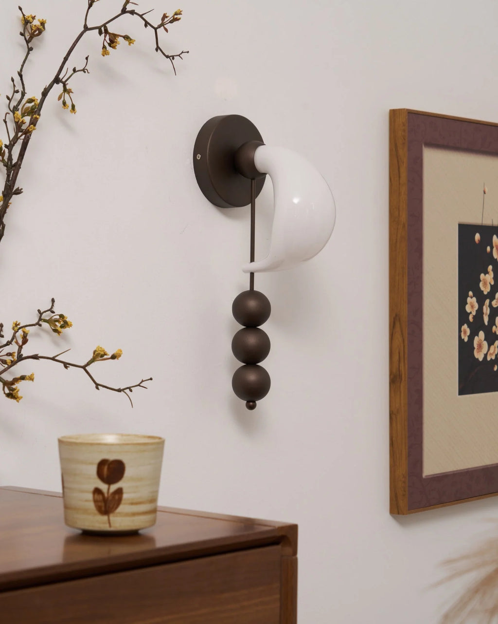 Wall Sconce | Glass & Metal Integrated LED | 36 cm Height