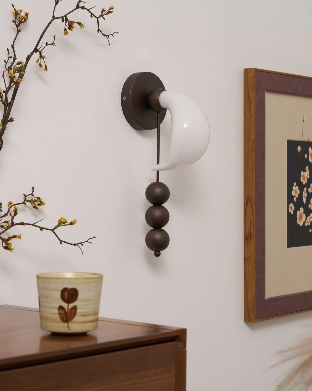 Wall Sconce | Glass & Metal Integrated LED | 36 cm Height