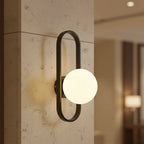 Wall Sconce | Glass & Metal Warm LED | E27 Bulb Included