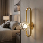 Wall Sconce | Glass & Metal Warm LED | E27 Bulb Included