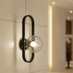 Wall Sconce | Glass & Metal Warm LED | E27 Bulb Included