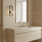 Wall Sconce | Glass & Metal Warm LED | E27 Bulb Included