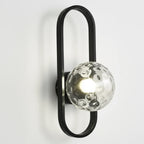 Wall Sconce | Glass & Metal Warm LED | E27 Bulb Included
