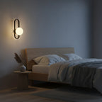 Wall Sconce | Glass & Metal Warm LED | E27 Bulb Included