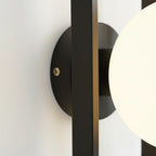 Wall Sconce | Glass & Metal Warm LED | E27 Bulb Included