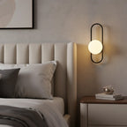Wall Sconce | Glass & Metal Warm LED | E27 Bulb Included