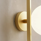 Wall Sconce | Glass & Metal Warm LED | E27 Bulb Included