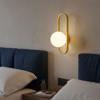 Wall Sconce | Glass & Metal Warm LED | E27 Bulb Included