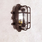 Wall Sconce | Glass Shade & Die-Cast Aluminum | Bronze Finish