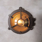 Wall Sconce | Glass Shade & Die-Cast Aluminum | Bronze Finish