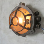 Wall Sconce | Glass Shade & Die-Cast Aluminum | Bronze Finish