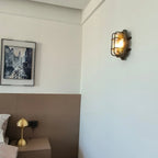 Wall Sconce | Glass Shade & Die-Cast Aluminum | Bronze Finish