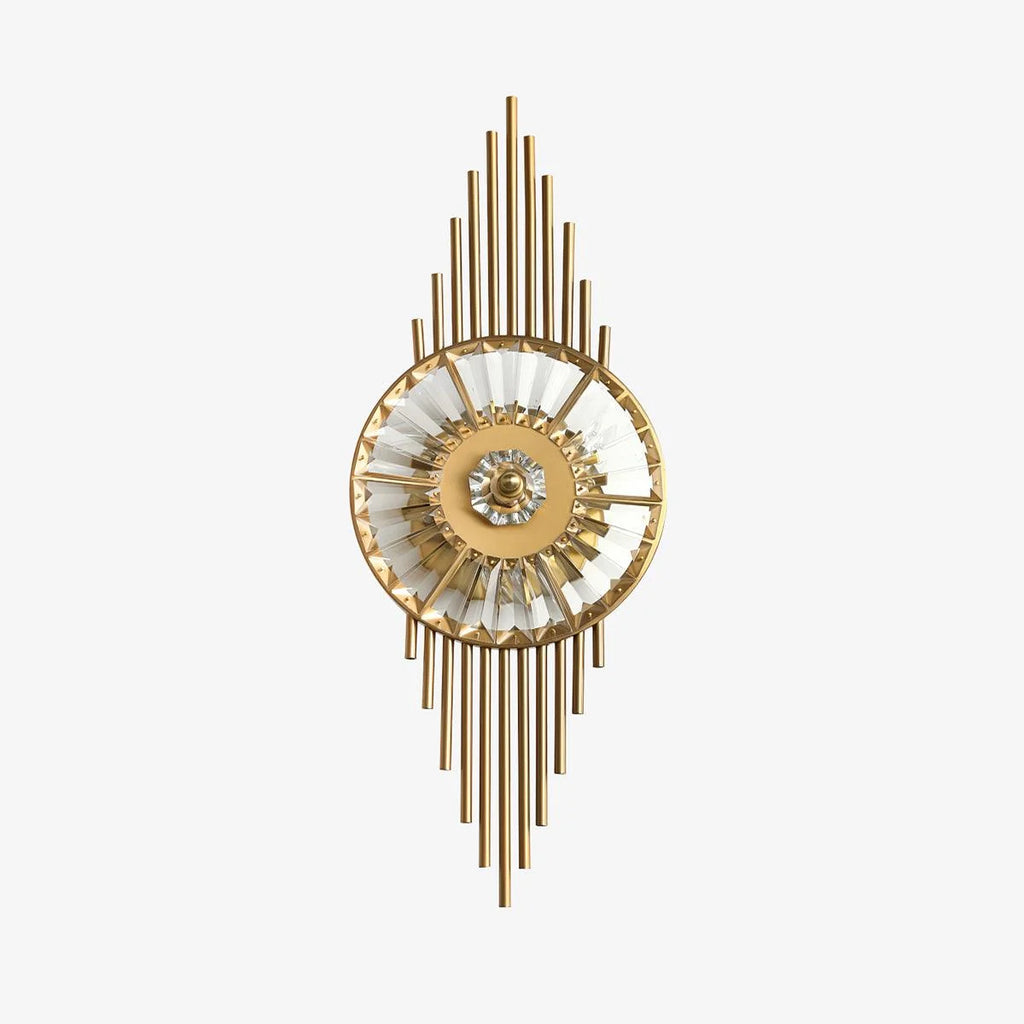 Wall Sconce | Gold Finish & Cut Glass | E14 Base