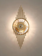 Wall Sconce | Gold Finish & Cut Glass | E14 Base